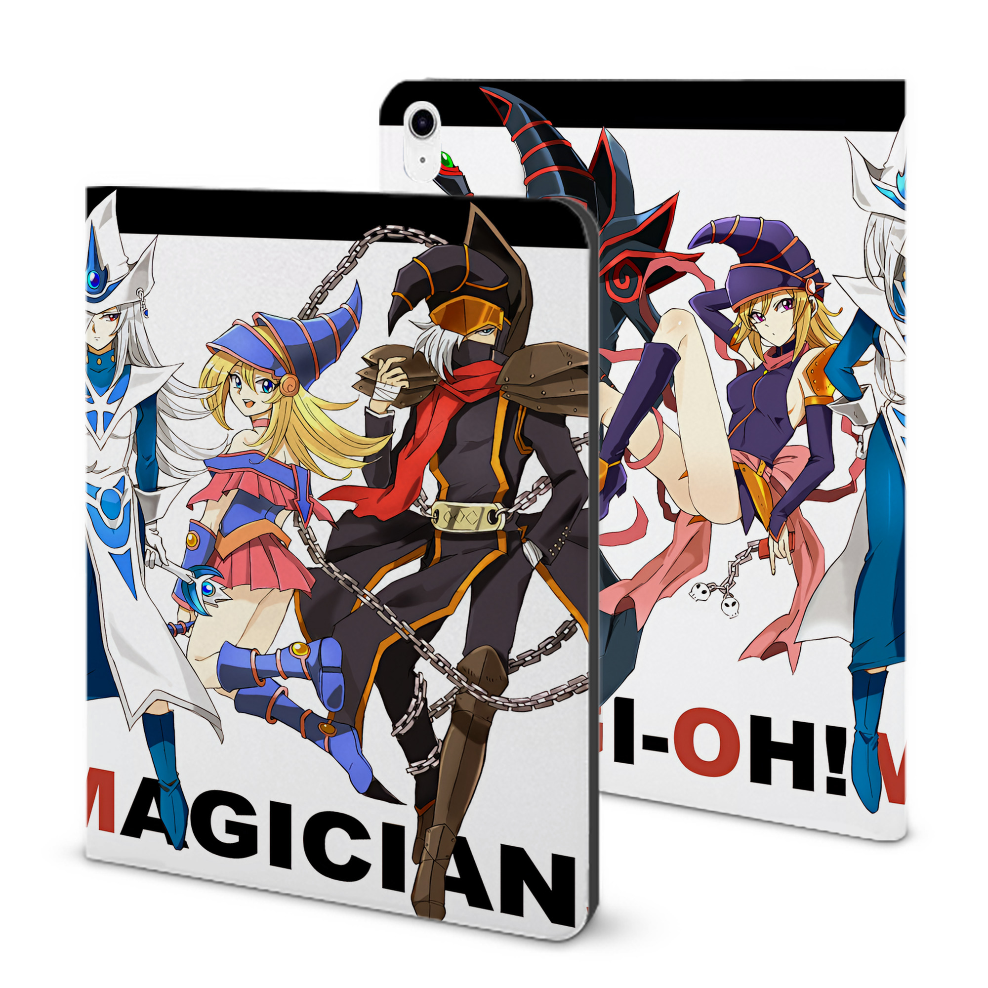 （画像用） 遊☆戯☆王 Yu-Gi-Oh! IPad ケース ブック型 PUレザー TPU 耐衝撃 軽量 薄型 ペン収納なし 全面保護 IPad 各モデル対応